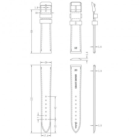 Nylon Sport B-2 Leather Lined Watch Strap by Geckota