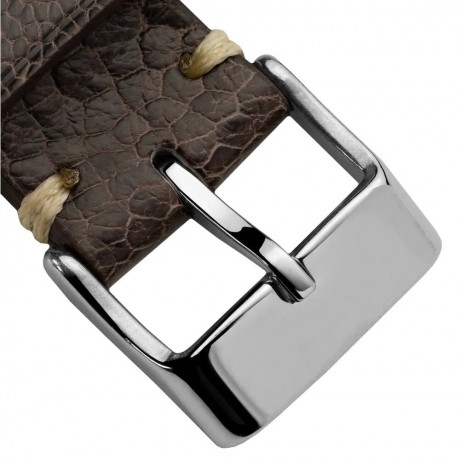 Simple Handmade Watch Strap in Ostrich Leg Leather